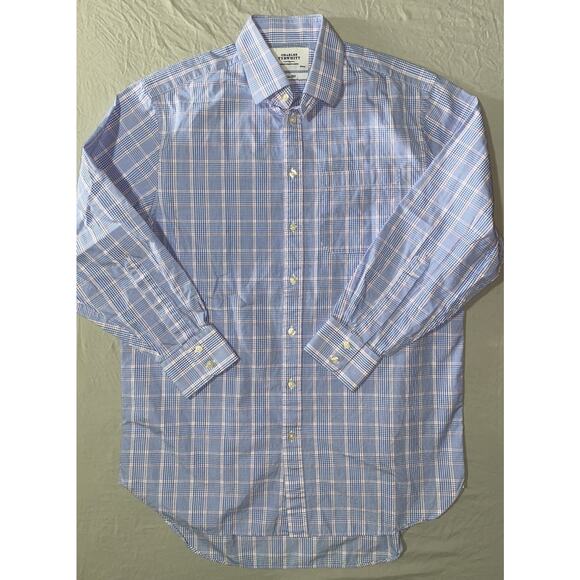 Charles Tyrwhitt Classic Fit Spread Collar Dress Shirt Blue/Red Check 15.5-30/31 - Picture 1 of 7